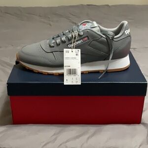 Reebok Men's Classic Leather Shoes - Grey